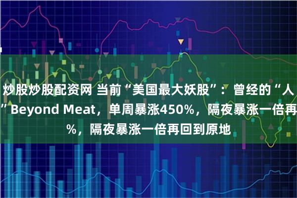 炒股炒股配资网 当前“美国最大妖股”：曾经的“人造肉龙头”Beyond Meat，单周暴涨450%，隔夜暴涨一倍再回到原地
